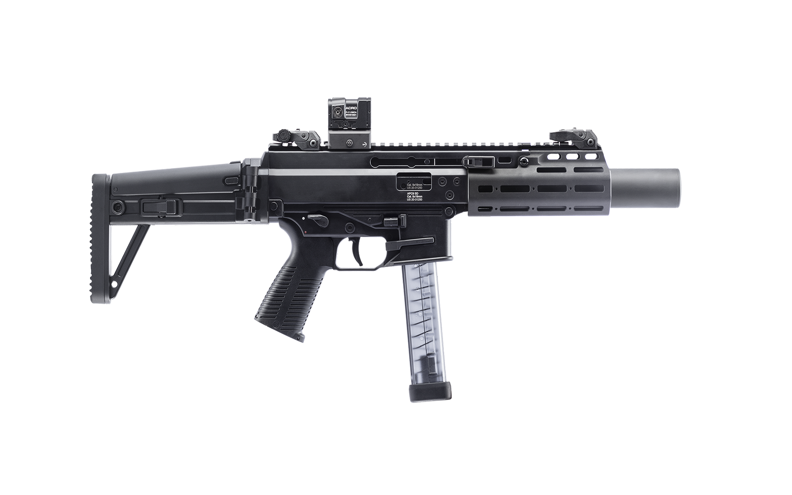 APC9 SD Compact Pistol B&T USA Tactical AR15 SBR Military SWAT SOF Top-Rated Suppressor Personal Defense PDW SBR Integrally Suppressed